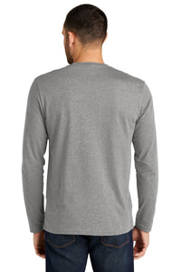 District Re-Tee Long Sleeve DT8003 - Light Heather Grey Back