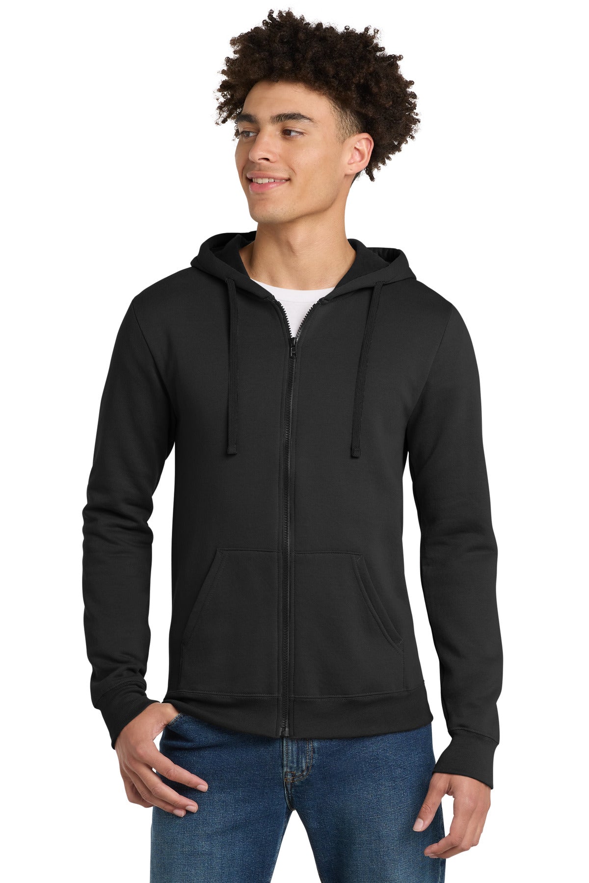 District The Concert Fleece Full-Zip Hoodie - Black