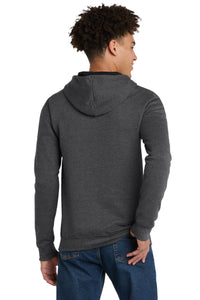 District The Concert Fleece Full-Zip Hoodie - Heathered Charcoal Back