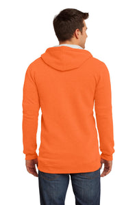 District The Concert Fleece Full-Zip Hoodie - Neon Orange Back