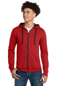 District The Concert Fleece Full-Zip Hoodie - New Red