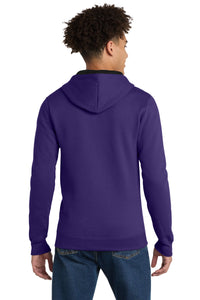 District The Concert Fleece Full-Zip Hoodie - Purple Back