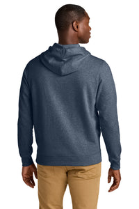 District Re-FleeceHoodie DT8100 - Heathered Navy Back