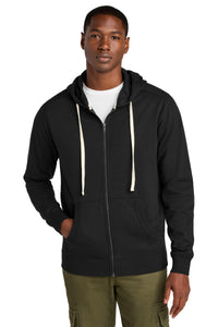 District Re-FleeceFull-Zip Hoodie DT8102 - Black