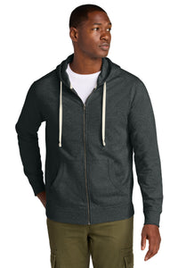 District Re-FleeceFull-Zip Hoodie DT8102 - Charcoal Heather