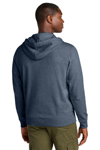 District Re-FleeceFull-Zip Hoodie DT8102 - Heathered Navy Back