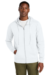 District Re-FleeceFull-Zip Hoodie DT8102 - White