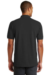 DISCONTINUED Eddie Bauer Cotton Pique Polo - Black Back