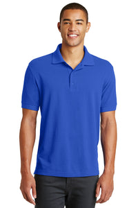 DISCONTINUED Eddie Bauer Cotton Pique Polo - Brilliant Blue