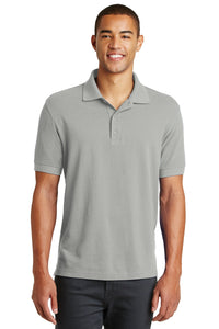 DISCONTINUED Eddie Bauer Cotton Pique Polo - Chrome