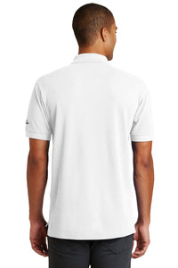 DISCONTINUED Eddie Bauer Cotton Pique Polo - White Back