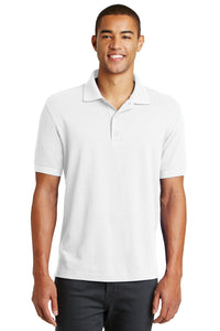 DISCONTINUED Eddie Bauer Cotton Pique Polo - White