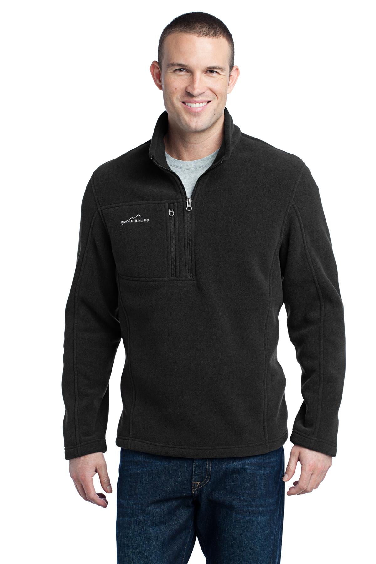 DISCONTINUED Eddie Bauer - 1/4-Zip Fleece Pullover - Black