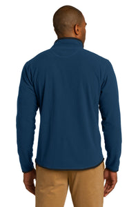 DISCONTINUED Eddie Bauer Full-Zip Vertical Fleece Jacket - Deep Sea Blue Back