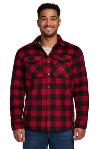Eddie Bauer Woodland Shirt Jac EB228 - Radish/ Black