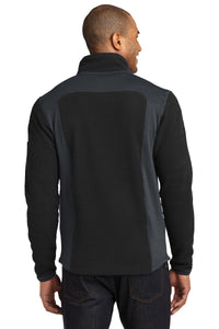 DISCONTINUED Eddie Bauer Full-Zip Sherpa Fleece Jacket - Black/ Grey Steel Back