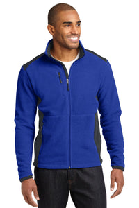 DISCONTINUED Eddie Bauer Full-Zip Sherpa Fleece Jacket - Sapphire/ Grey Steel