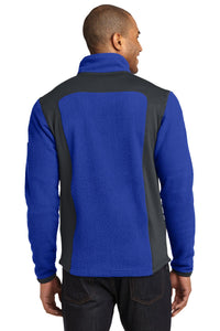 DISCONTINUED Eddie Bauer Full-Zip Sherpa Fleece Jacket - Sapphire/ Grey Steel Back