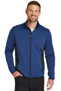 Eddie Bauer Full-Zip Heather Stretch Fleece Jacket - Blue Heather