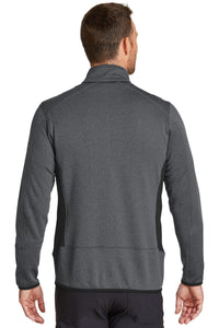 Eddie Bauer Full-Zip Heather Stretch Fleece Jacket - Dark Charcoal Heather Back