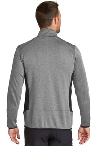 Eddie Bauer Full-Zip Heather Stretch Fleece Jacket - Grey Heather Back