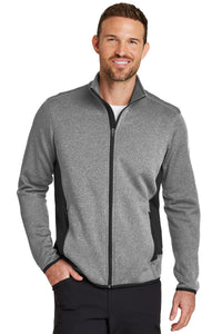 Eddie Bauer Full-Zip Heather Stretch Fleece Jacket - Grey Heather