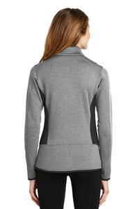 Eddie Bauer Women's Full-Zip Heather Stretch Fleece Jacket - Grey Heather Back