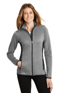 Eddie Bauer Women's Full-Zip Heather Stretch Fleece Jacket - Grey Heather