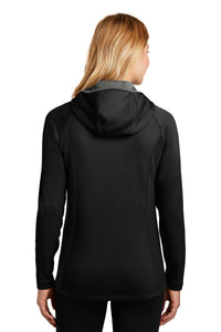 Eddie Bauer  Women's Sport Hooded Full-Zip Fleece Jacket - Black Back