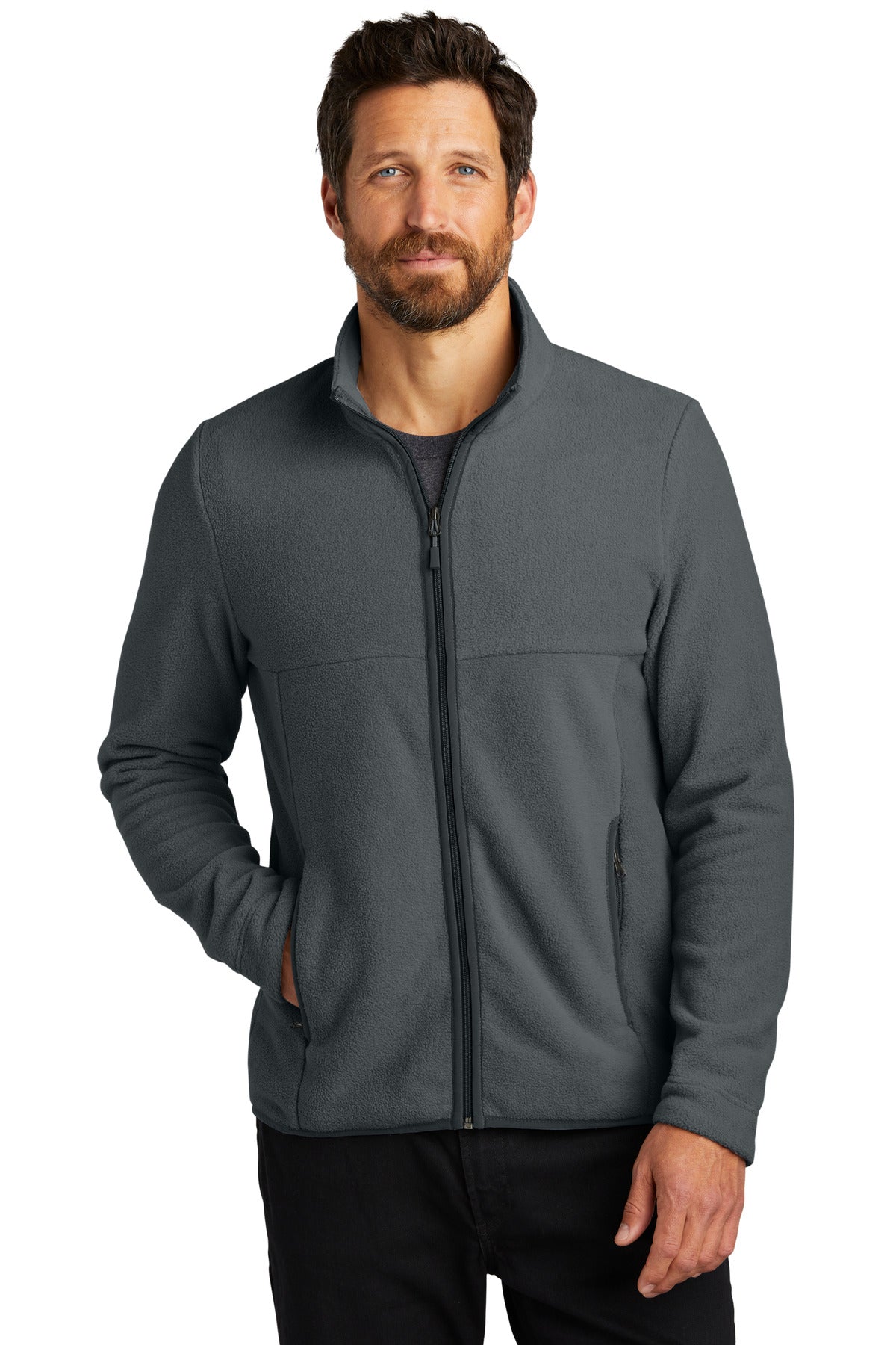 Port Authority Connection Fleece Jacket F110 - Charcoal