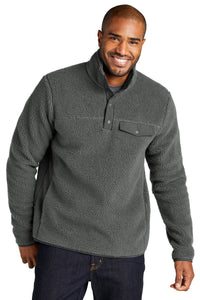 Port Authority Camp Fleece Snap Pullover F140 - Grey Steel