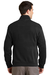 DISCONTINUED Port Authority Flatback Rib 1/4-Zip Pullover - Black Back