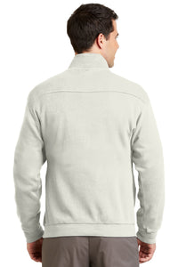 DISCONTINUED Port Authority Flatback Rib 1/4-Zip Pullover - Ivory Back