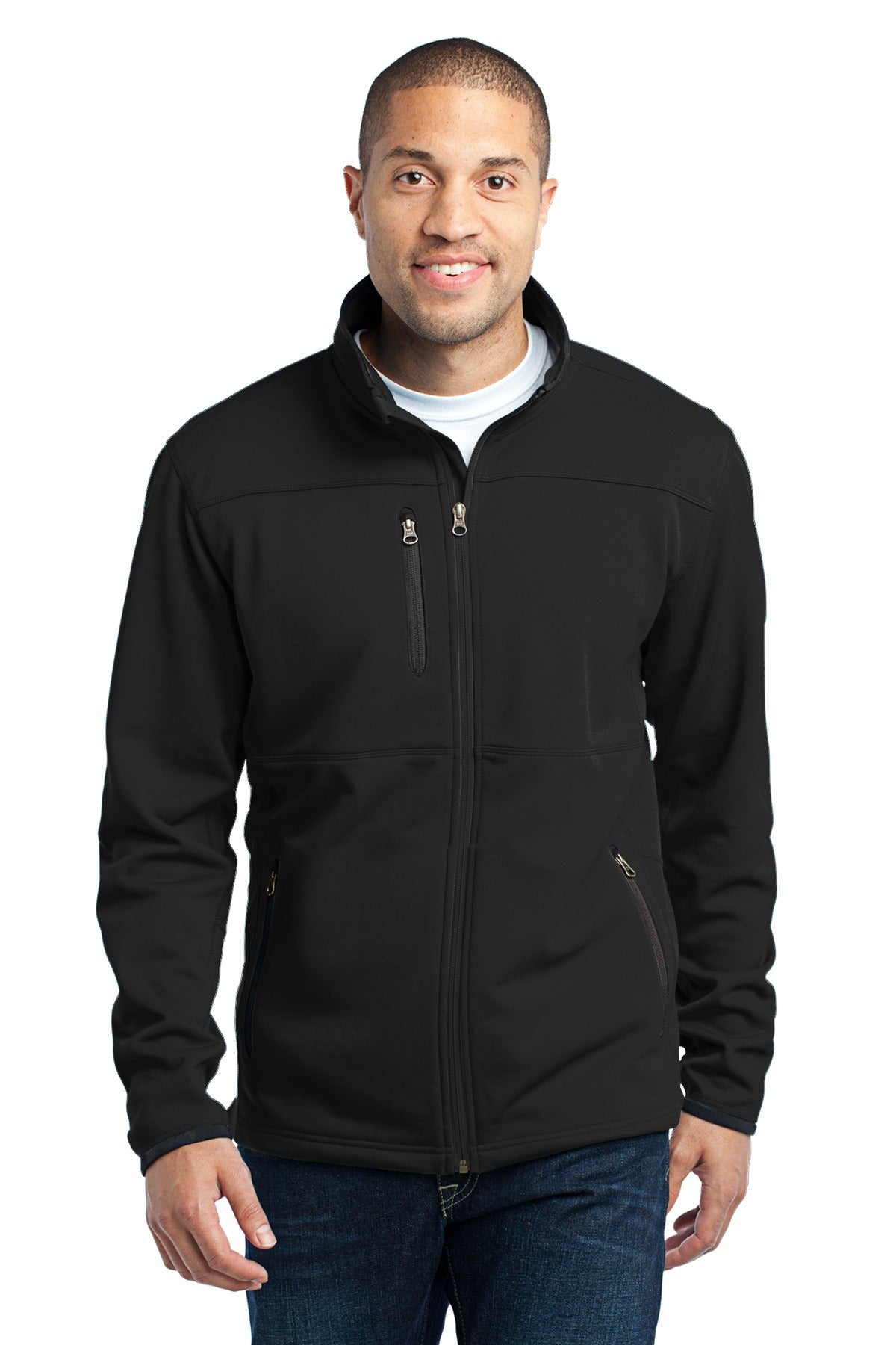 Port Authority Pique Fleece Jacket - Black