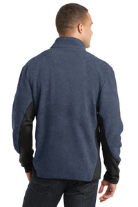 Port Authority R-Tek Pro Fleece Full-Zip Jacket - Navy Heather/ Black Back