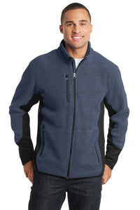 Port Authority R-Tek Pro Fleece Full-Zip Jacket - Navy Heather/ Black