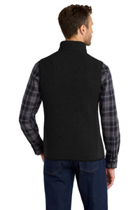 Port Authority R-Tek Pro Fleece Full-Zip Vest - Black/ Black Back