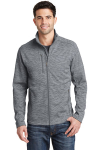 Port Authority Digi Stripe Fleece Jacket - Grey