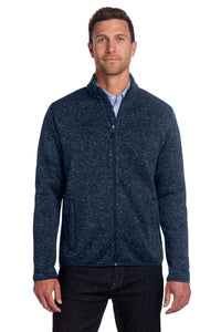Port Authority Sweater Fleece Jacket - River Blue Navy Heather