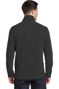 Port Authority Summit Fleece Full-Zip Jacket - Black/ Black Back