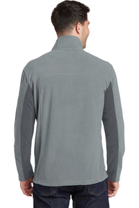 Port Authority Summit Fleece Full-Zip Jacket - Frost Grey/ Magnet Back