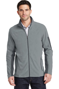 Port Authority Summit Fleece Full-Zip Jacket - Frost Grey/ Magnet