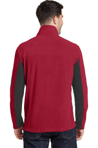 Port Authority Summit Fleece Full-Zip Jacket - Rich Red/ Black Back