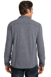 DISCONTINUED Port Authority Heather Microfleece 1/2-Zip Pullover - True Navy Heather Back