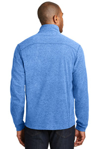 Port Authority Heather Microfleece Full-Zip Jacket - Light Royal Heather Back