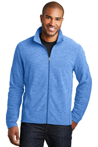 Port Authority Heather Microfleece Full-Zip Jacket - Light Royal Heather