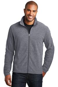 Port Authority Heather Microfleece Full-Zip Jacket - True Navy Heather