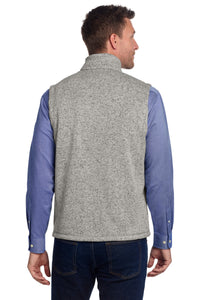 Port Authority  Sweater Fleece Vest F236 - Grey Heather Back