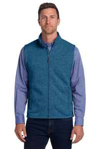 Port Authority  Sweater Fleece Vest F236 - Medium Blue Heather