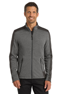 Port Authority  Grid Fleece Jacket - Grey Smoke Heather/ Grey Smoke